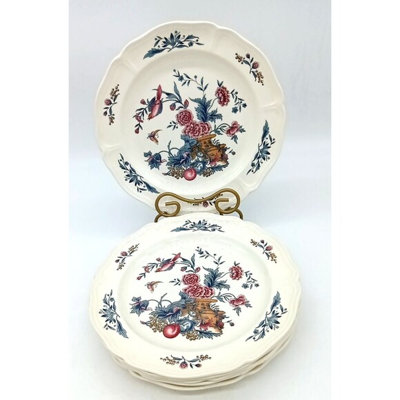 WEDGWOOD WILLIAMSBURG POTPOURRI  Lot of Six 10.25" Dinner Plates NK510 - Picture 1 of 9